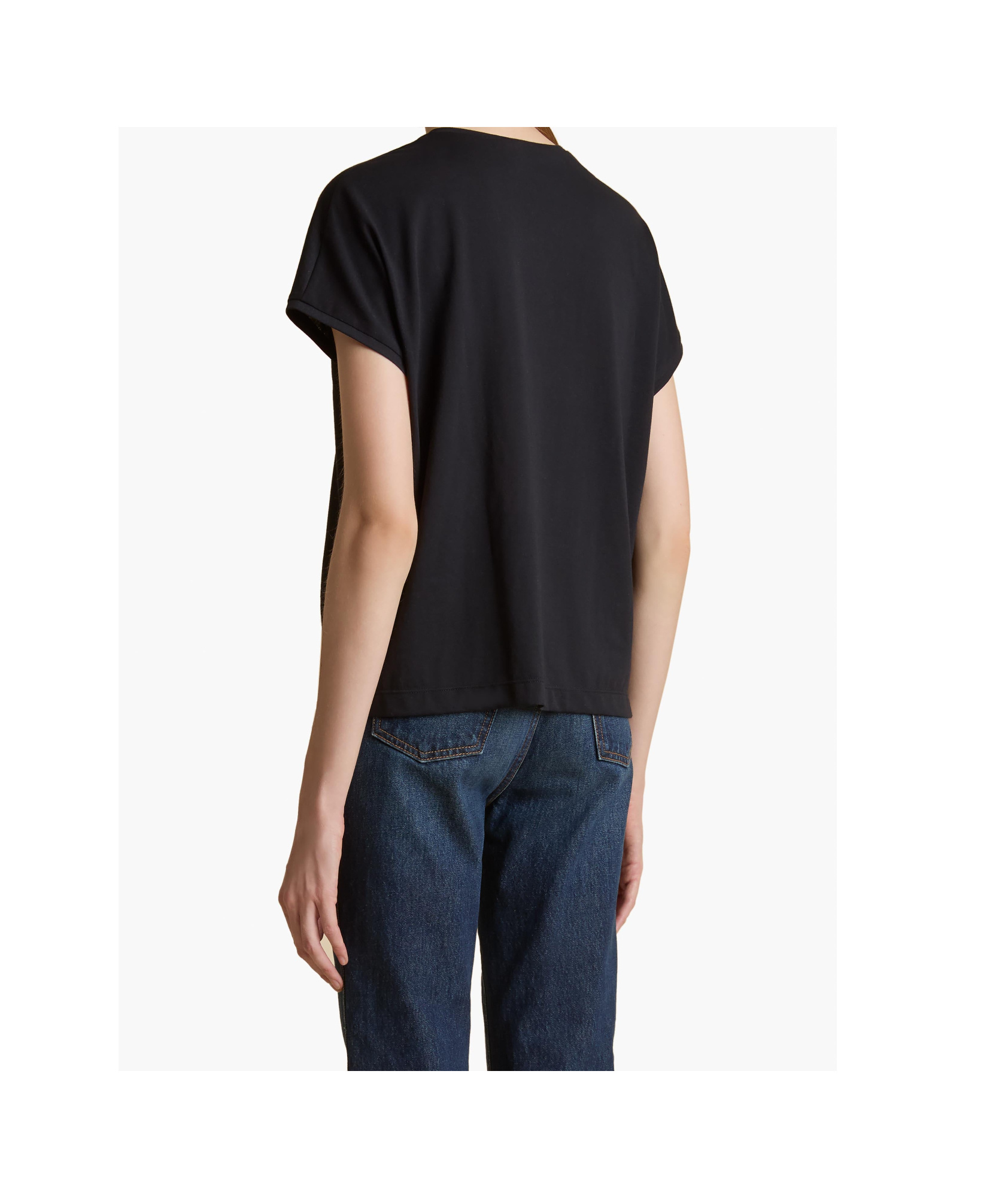 Khaite Mae Short-sleeved T-shirt In Black