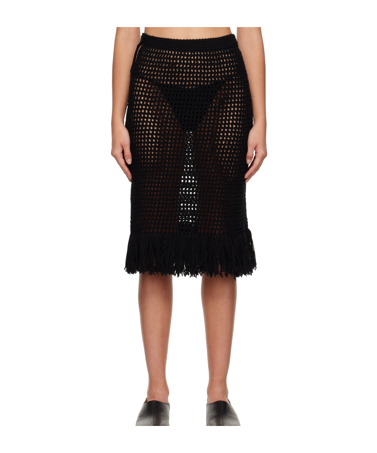Shop Niccolò Pasqualetti Grata Midi Skirt
