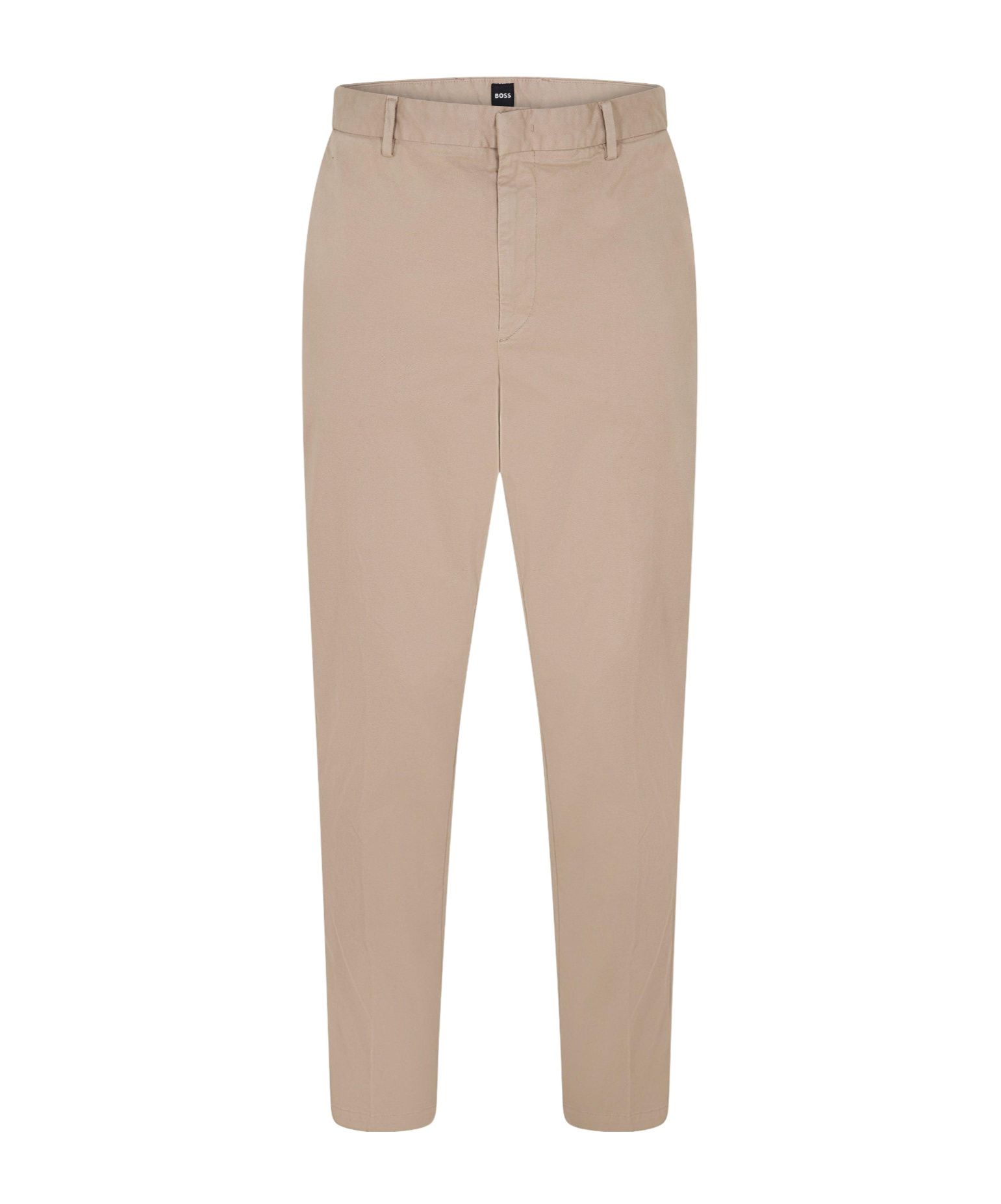 Hugo Boss Solid Casual Trousers In Nude