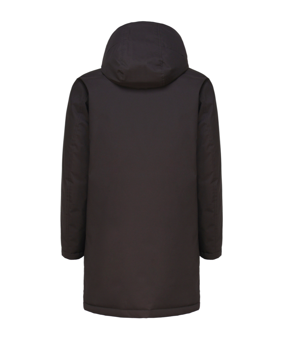 Fay Double Morning Raincoat In Black