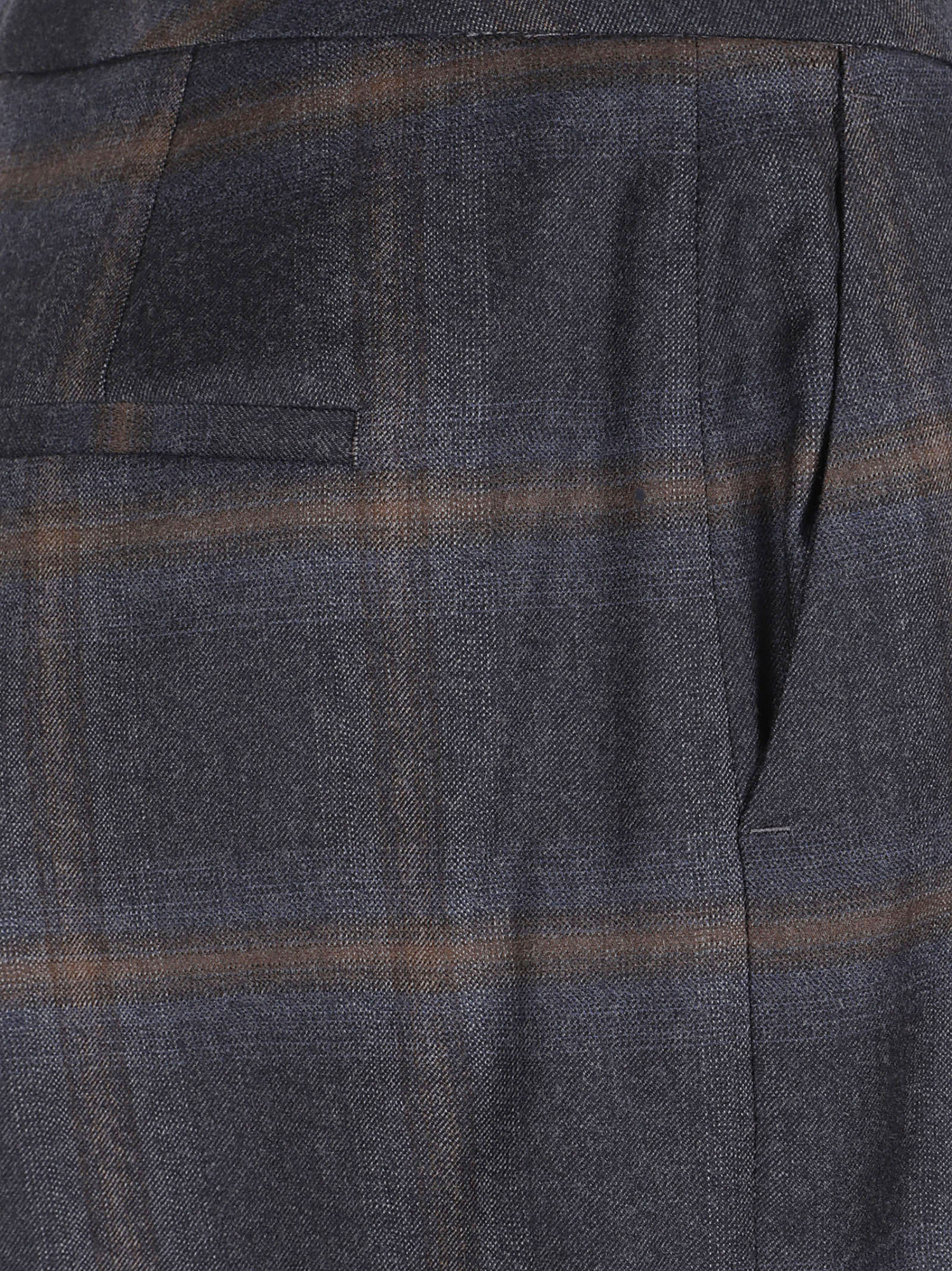 Peserico Patterned Casual Pants In Black