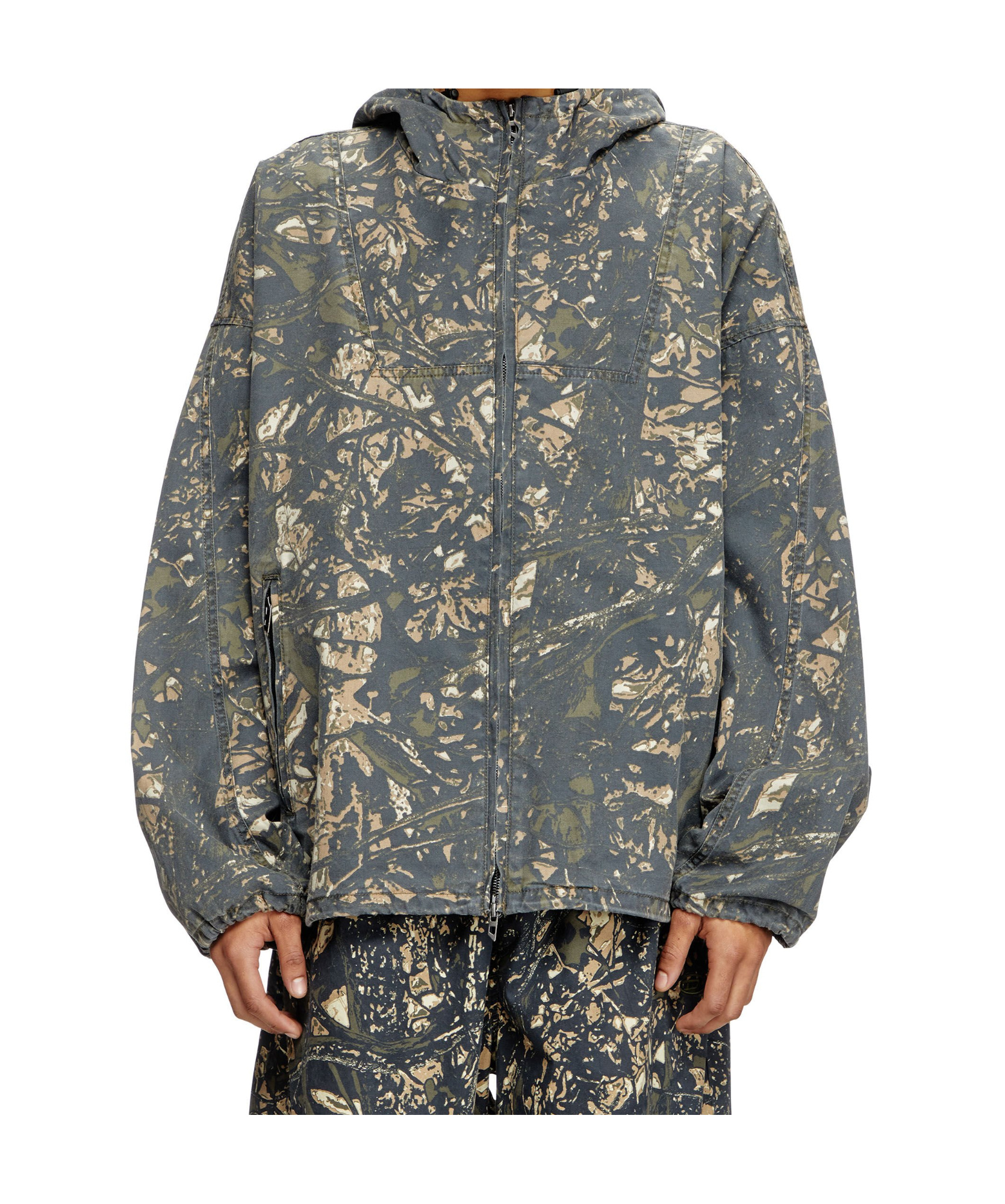 Diesel J-lint Jacket In Gray