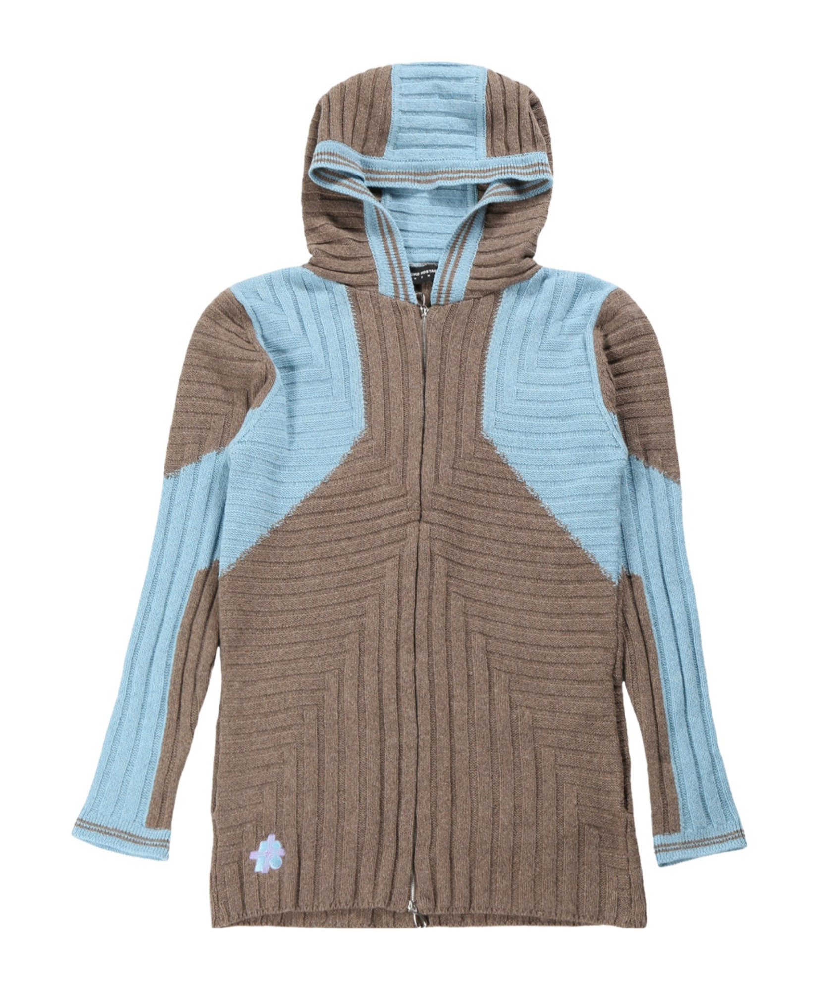 Kiko Kostadinov Dakota Oversized Hooded Knit Top