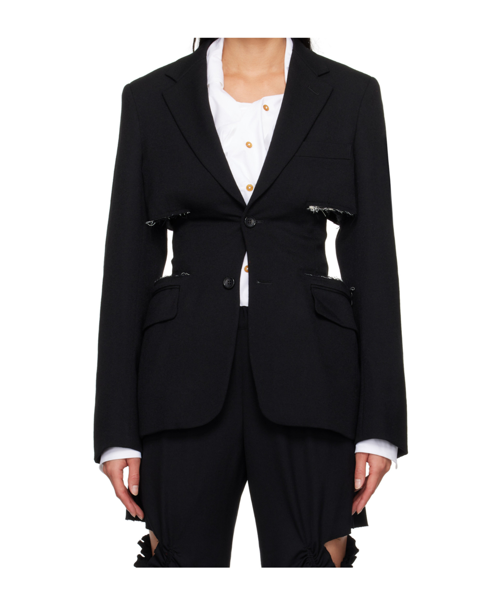 COMME DES GARÇONS LONG-SLEEVED SUIT COAT 