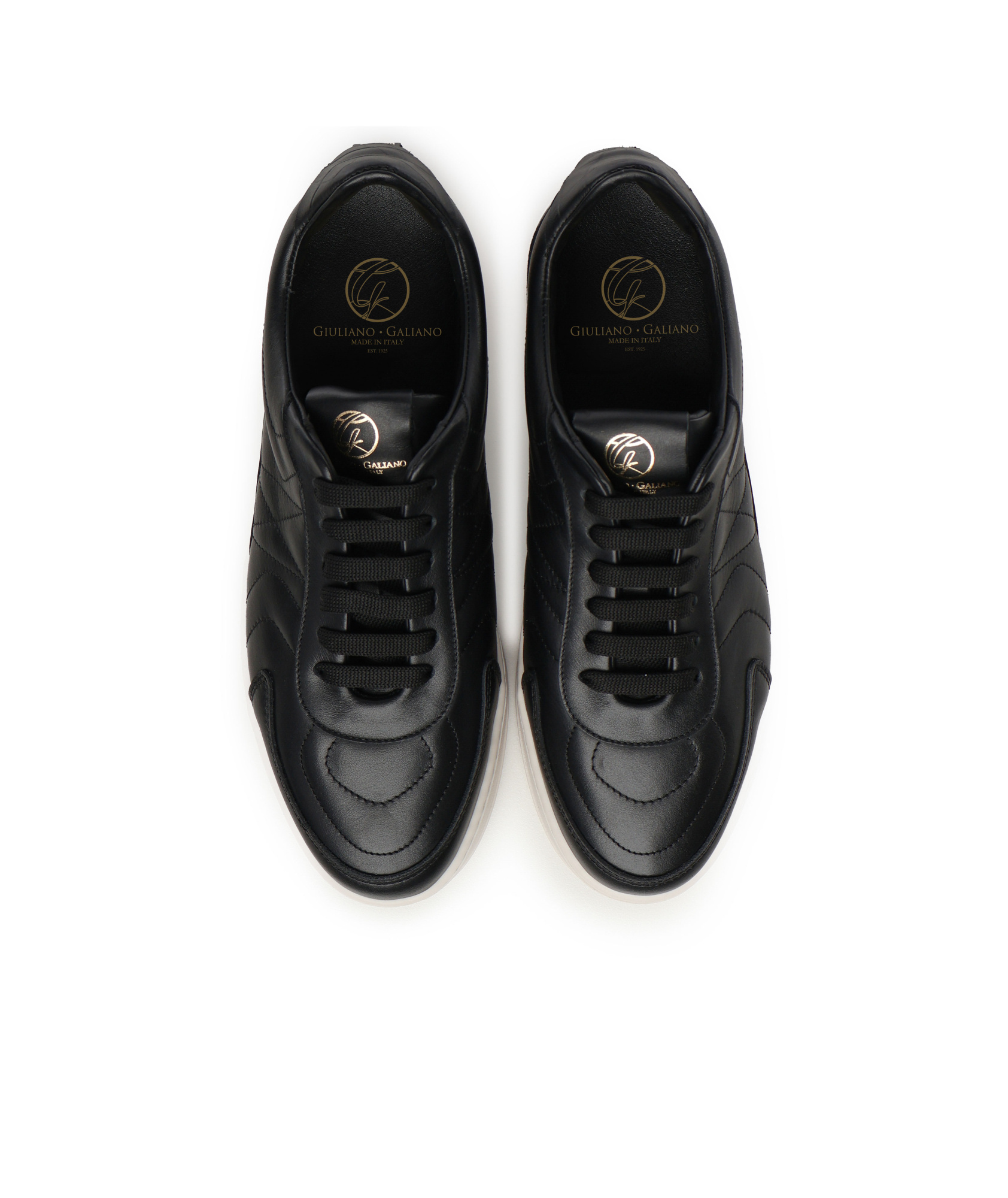 Giuliano Galiano Lace-up Low-cut Casual Shoes In Black