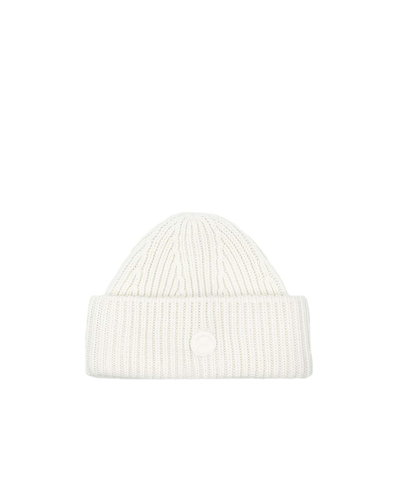 Yves Salomon Turn-up Knit Hat In White