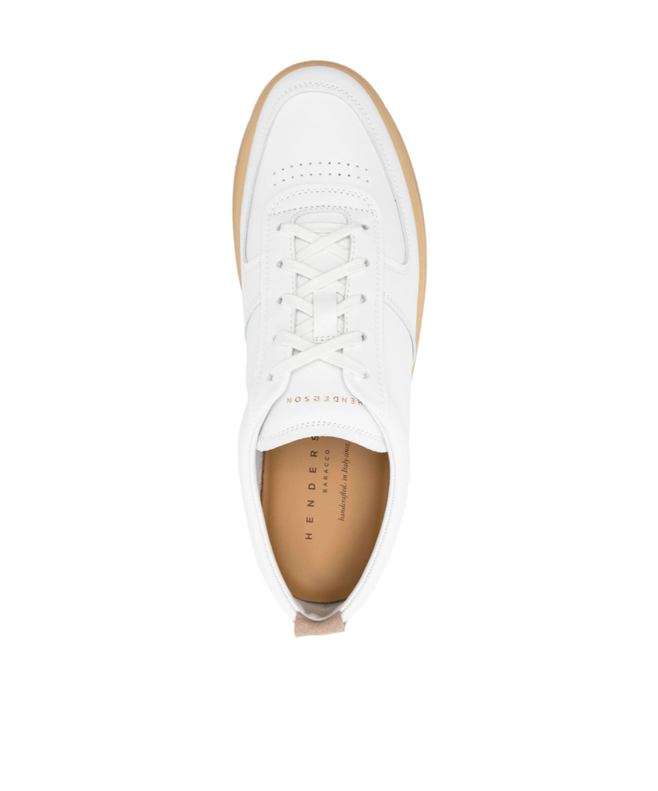 Henderson Baracco Round Head Low-cut Casual Shoes In White