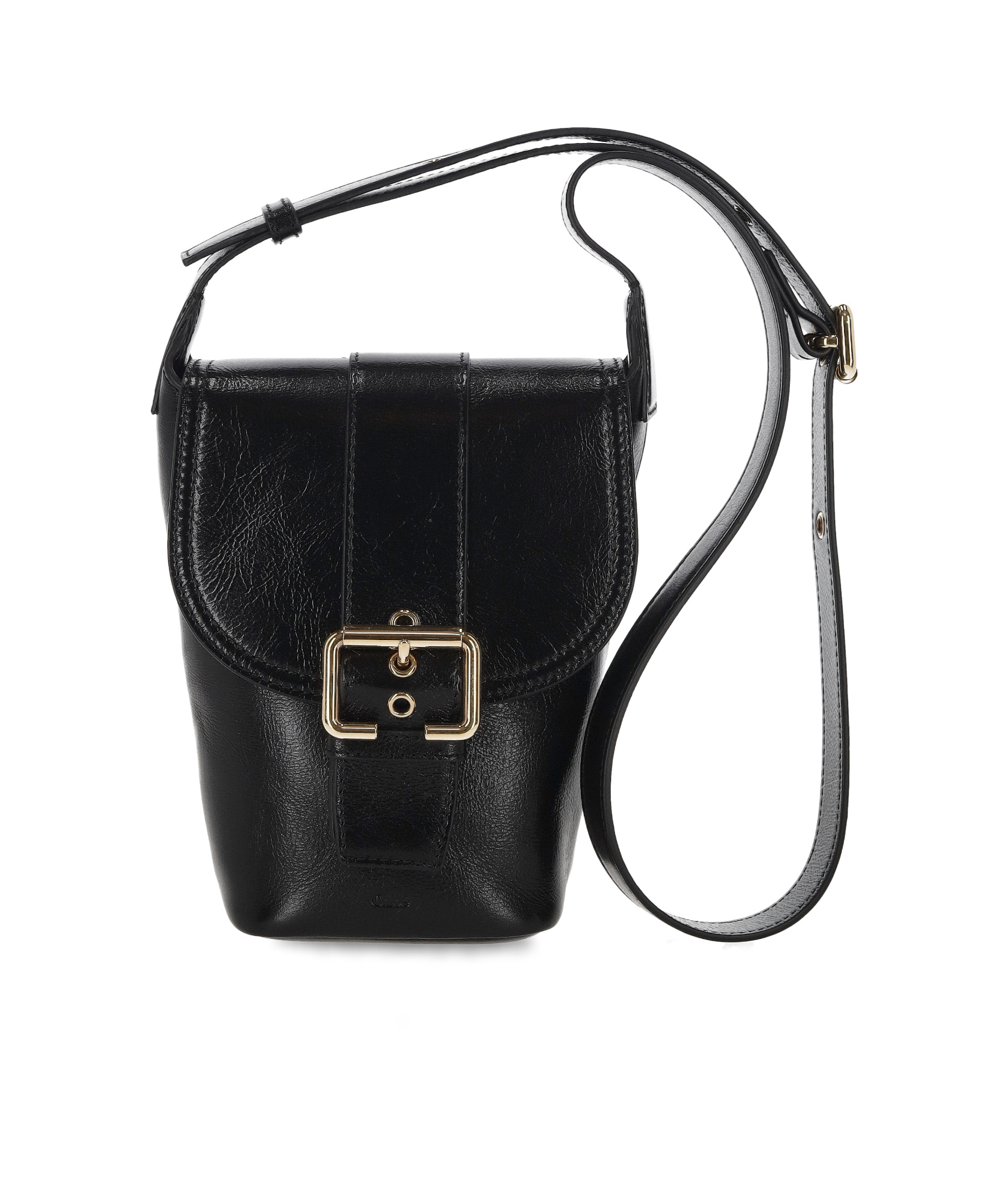 Shop Chloé Camera Crossbody Bag In Black