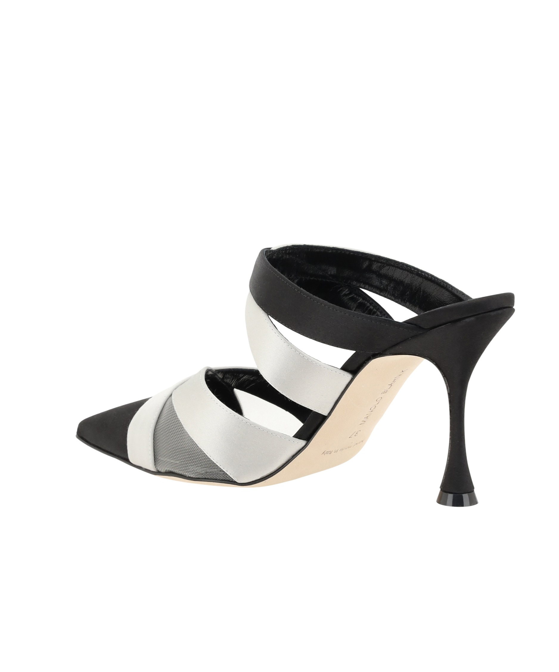 Manolo Blahnik Oyounak Pointed Toe Mules In Black