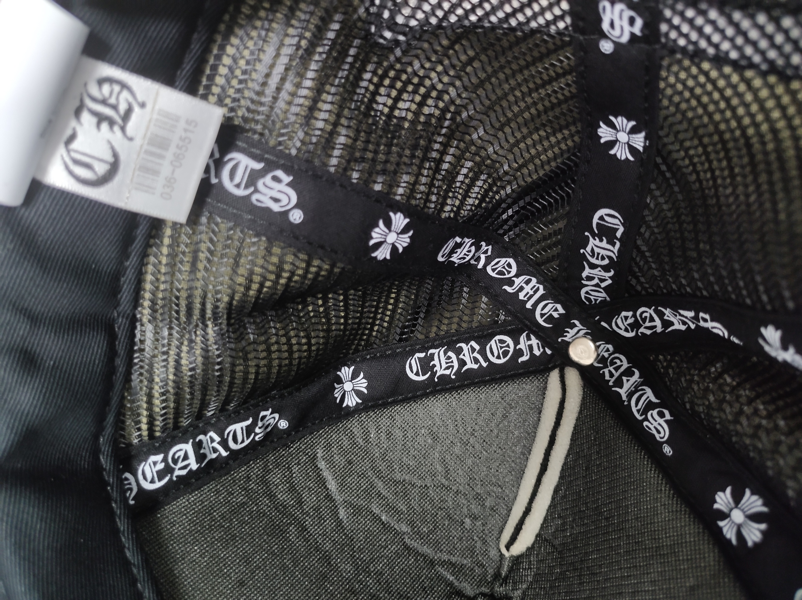 Chrome Hearts Splice Mesh Baseball Cap In Black