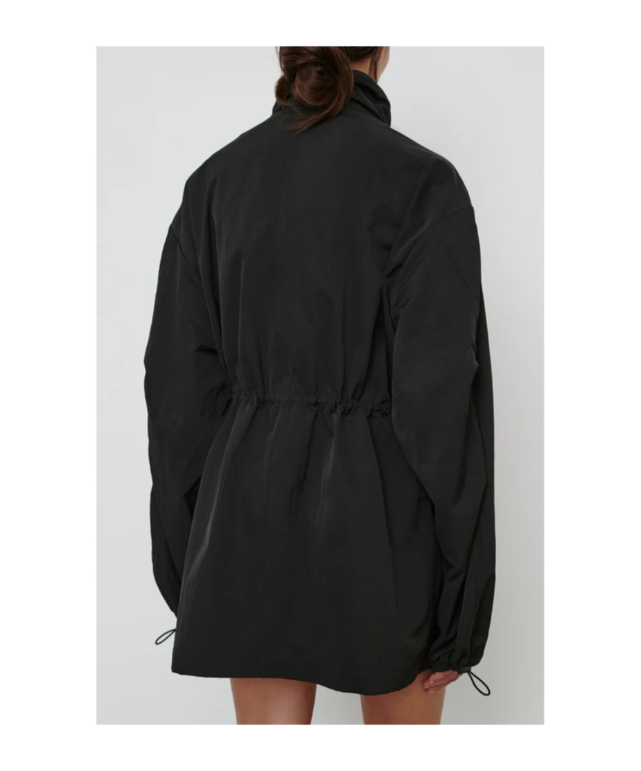 Wardrobe.nyc Drawstring Waist Casual Jacket In Black