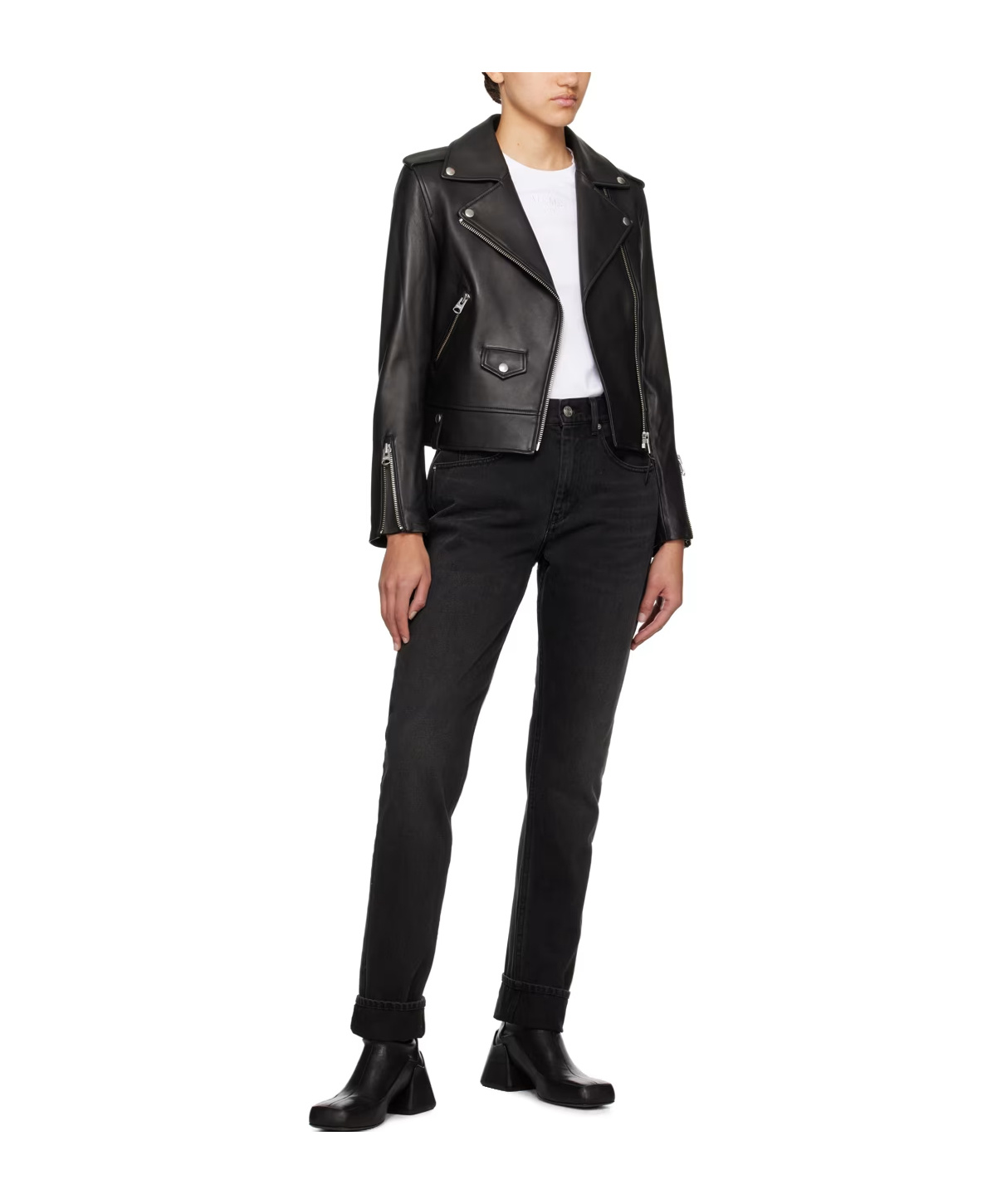 Mackage Baya Leather Jacket In Black