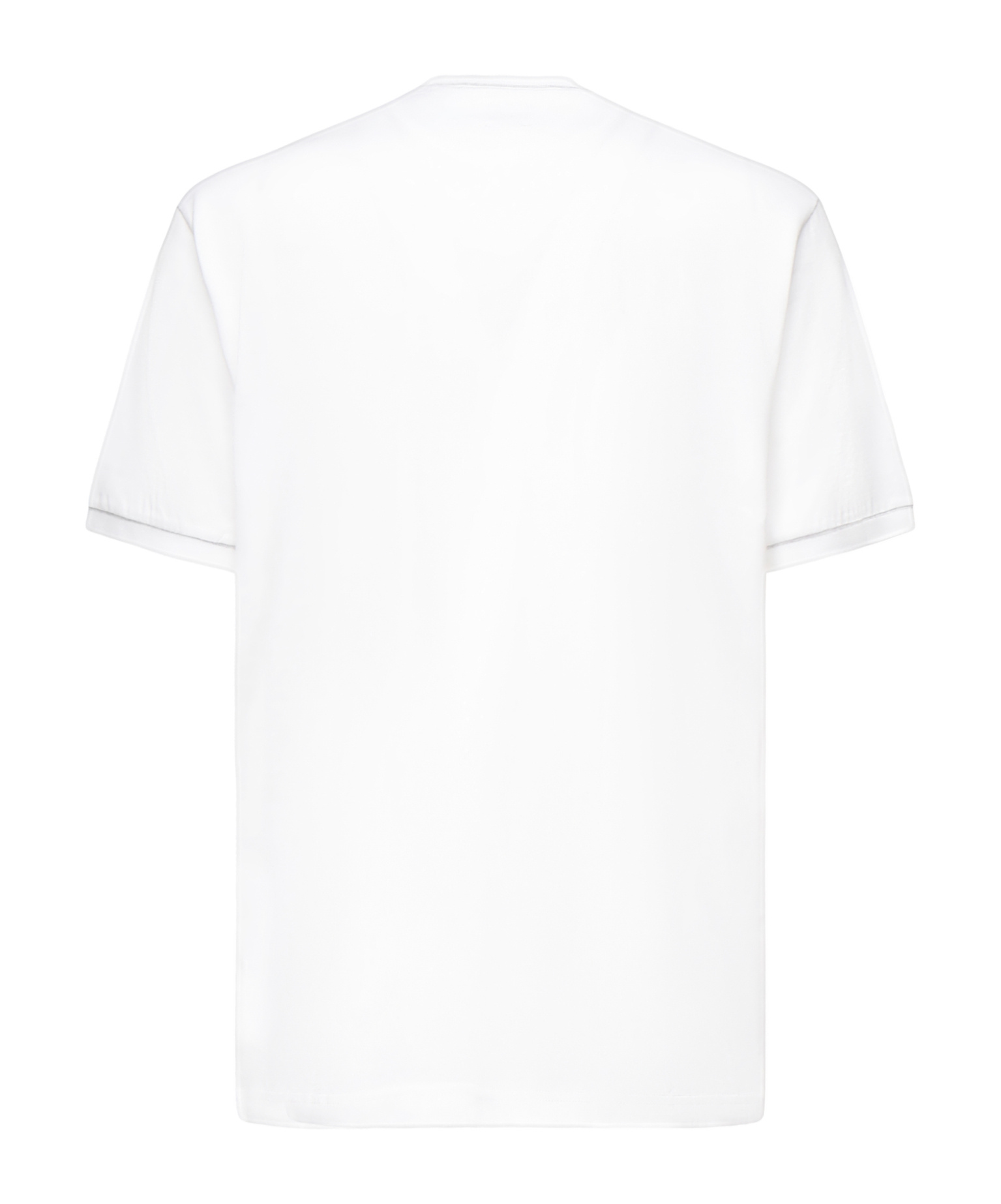 Eleventy Round Neck Short Sleeve T-shirt In White