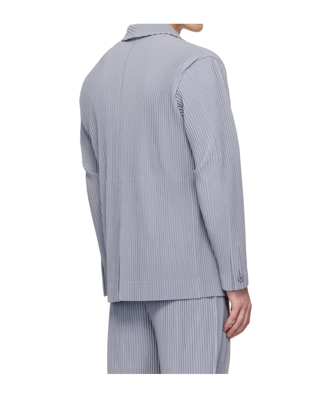 Issey Miyake Tailored Pleats Suit Coat In Gray