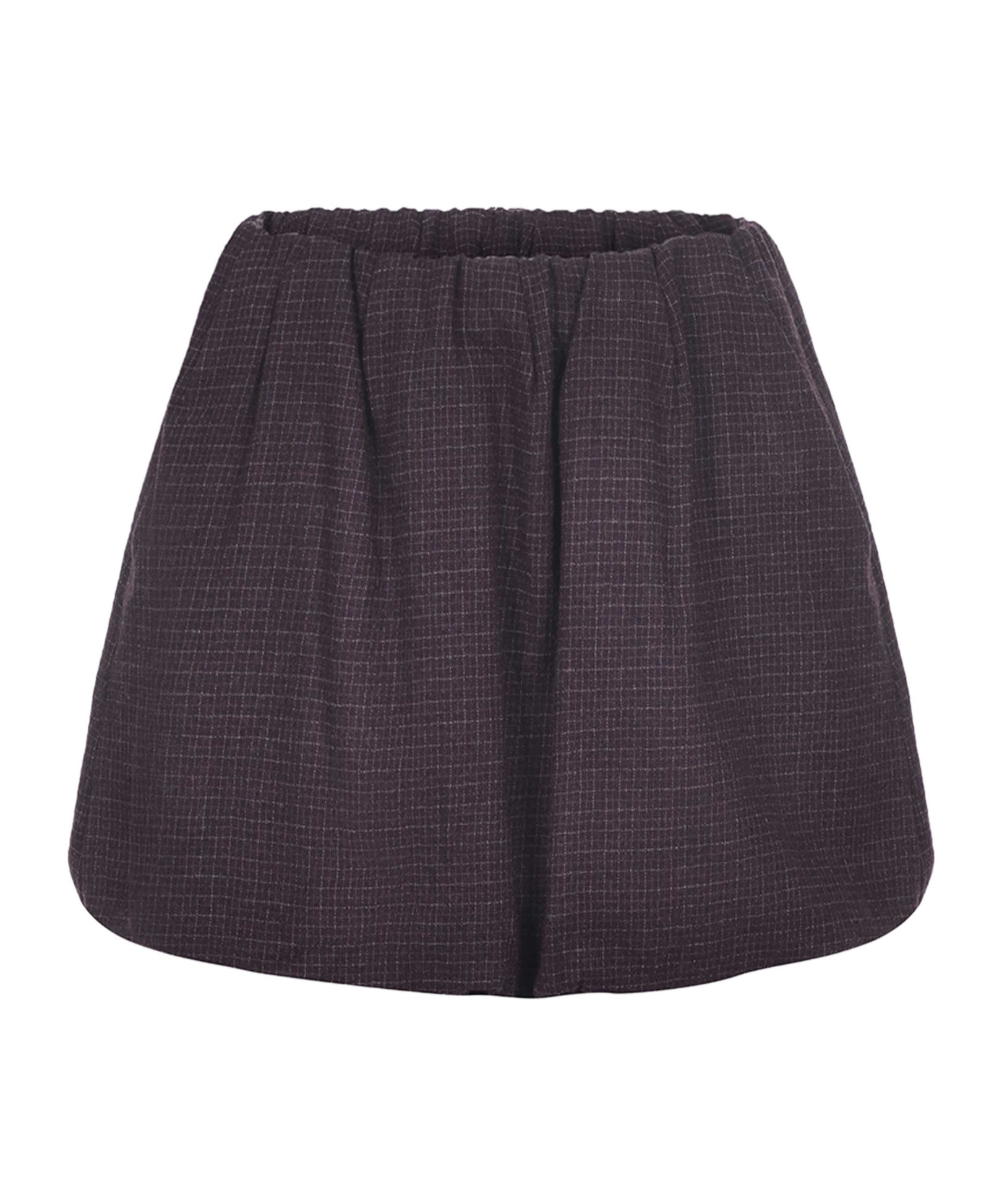 Alysi Plaid Pattern Skirt In Purple