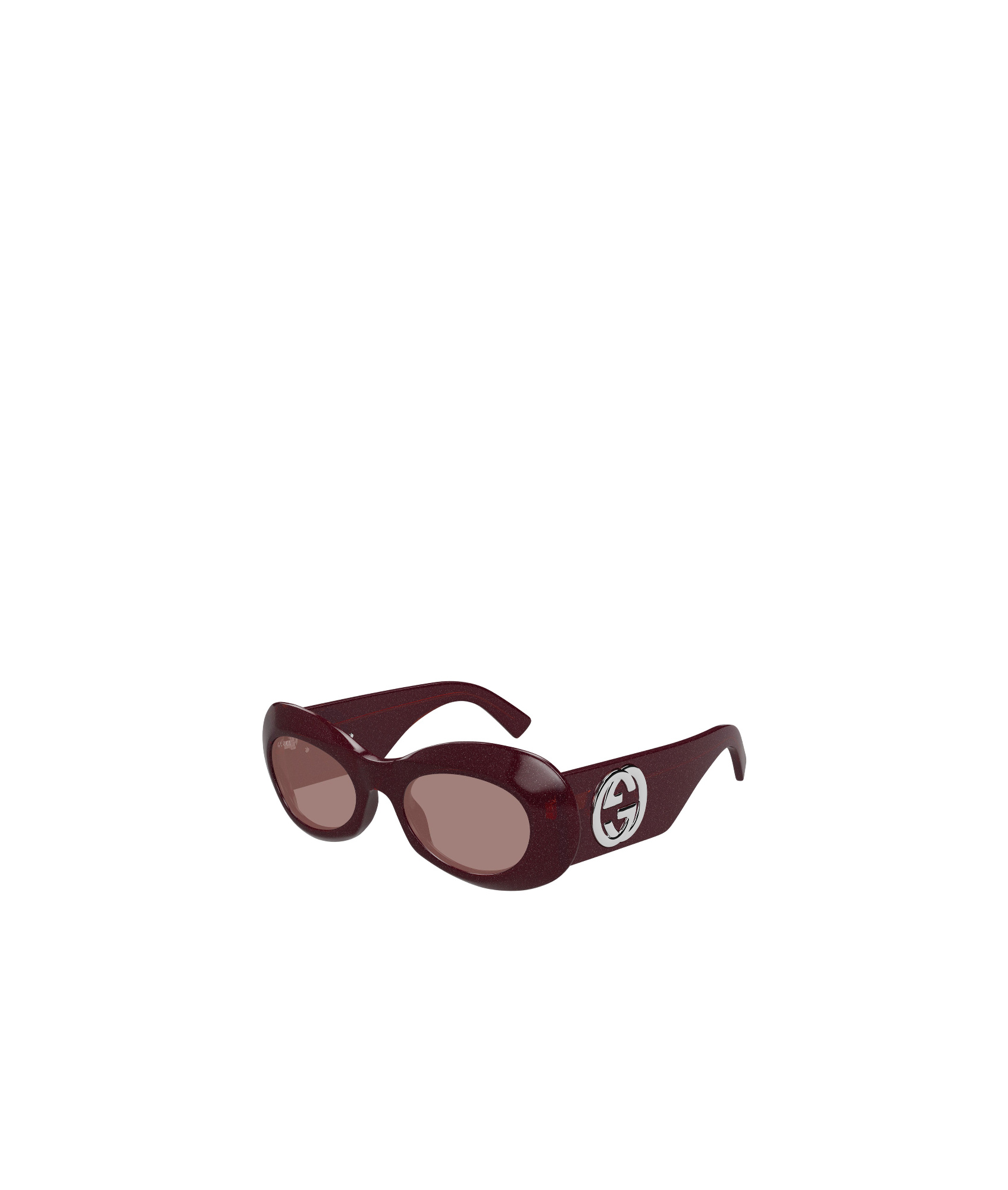 Gucci Geometric Frame Sunglasses In Red