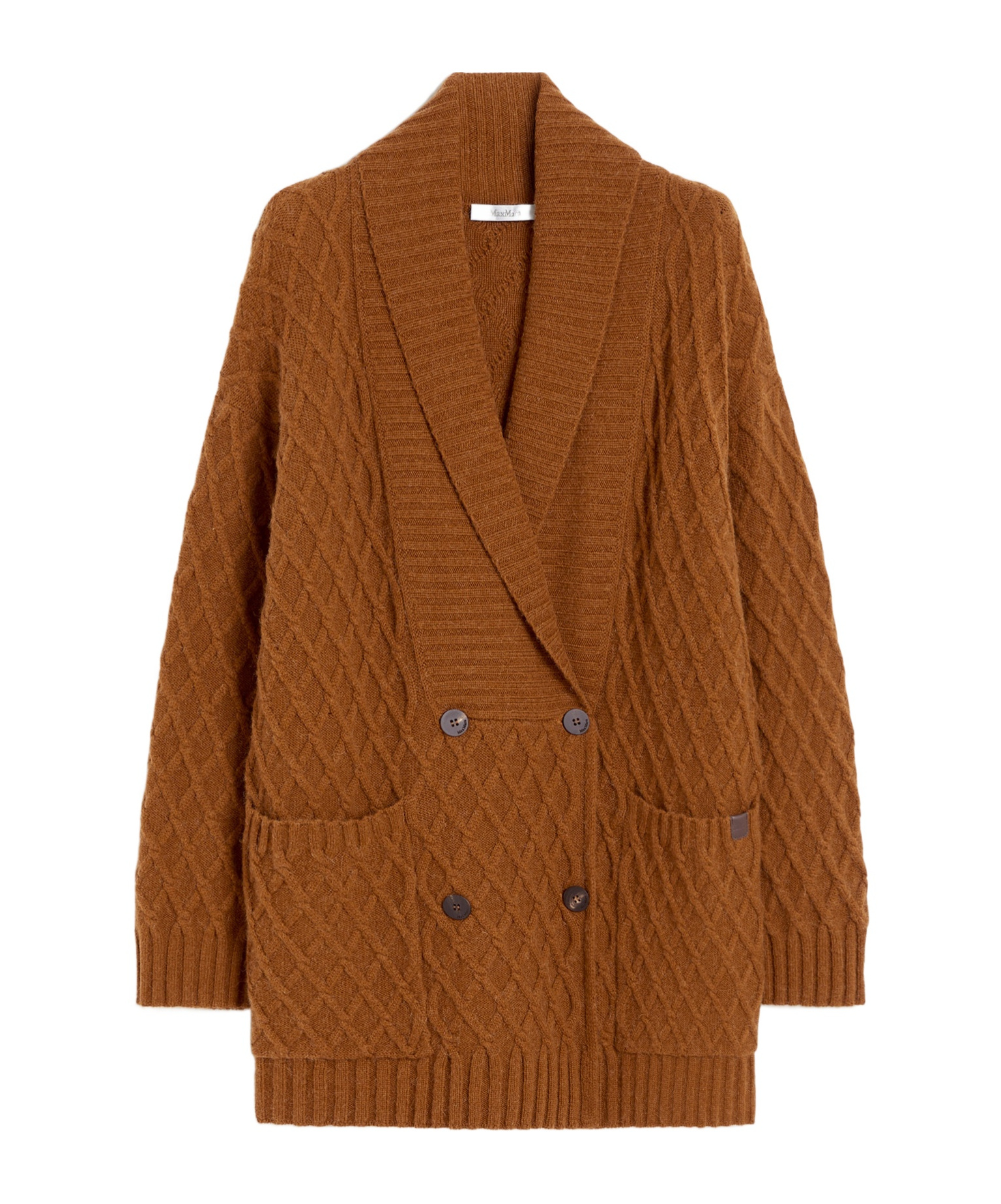 Max Mara Mirca Cardigan Camel In Brown