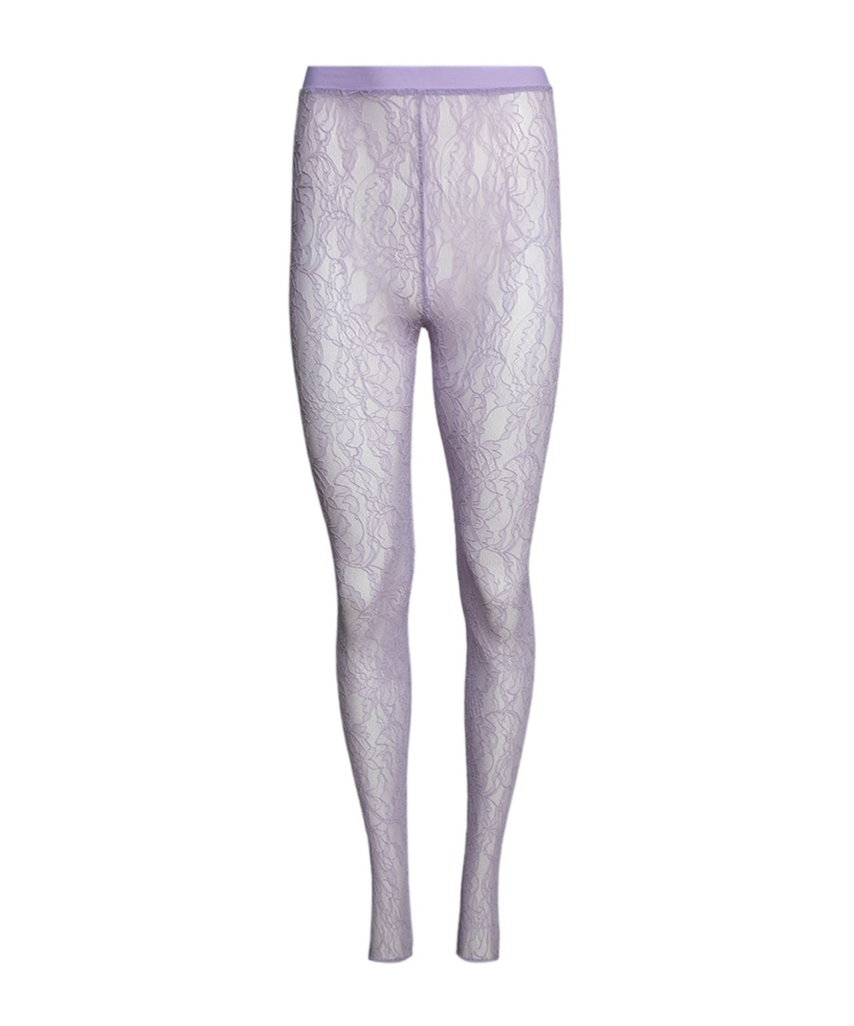 Wardrobe.nyc Elastic Waist Leggings In Purple