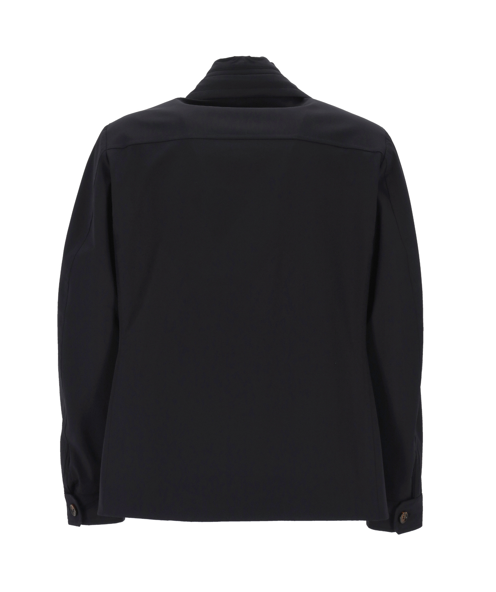Moorer Long-sleeved Spliced Jacket In Black