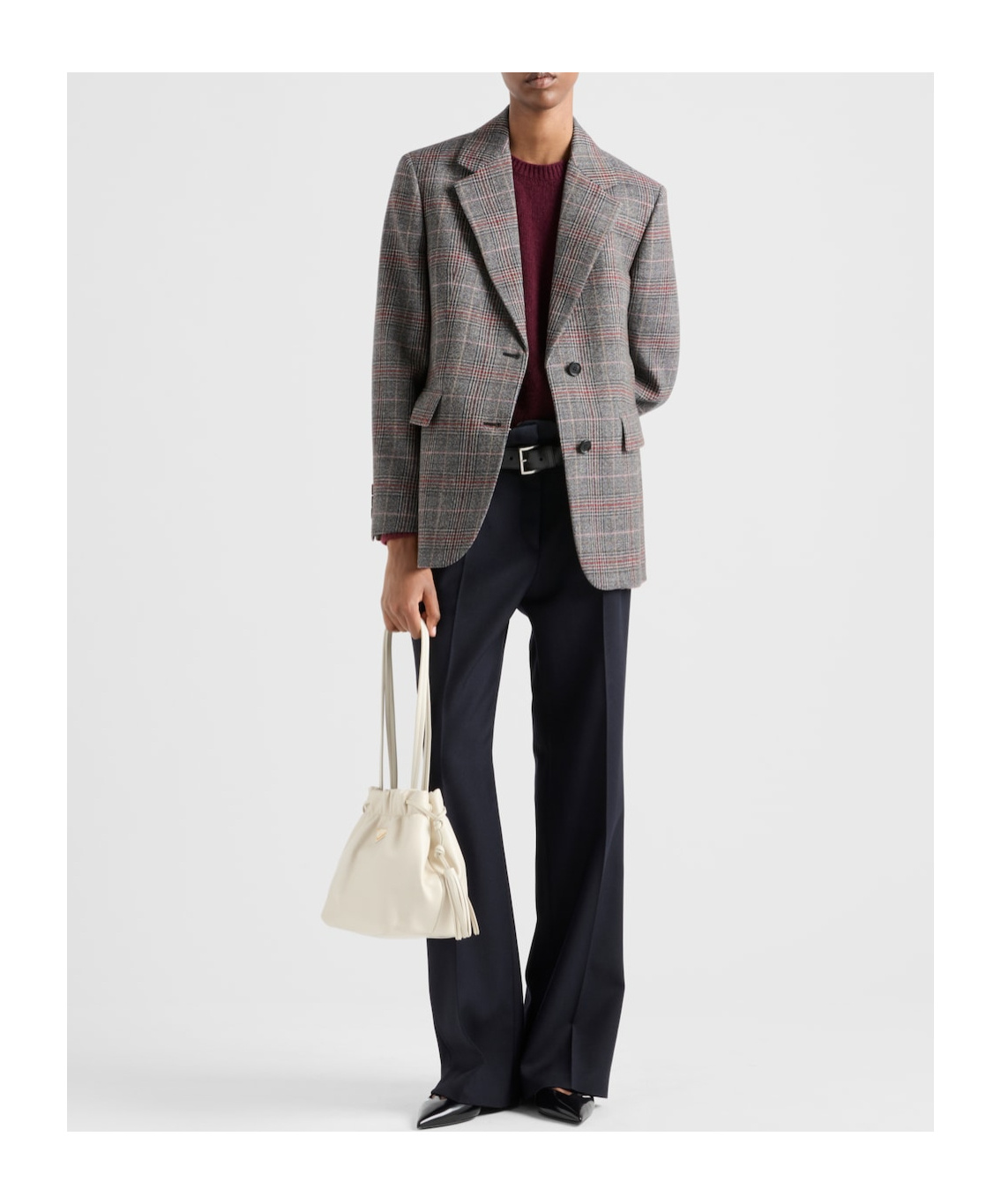 Prada Blazer Jacket In Gray