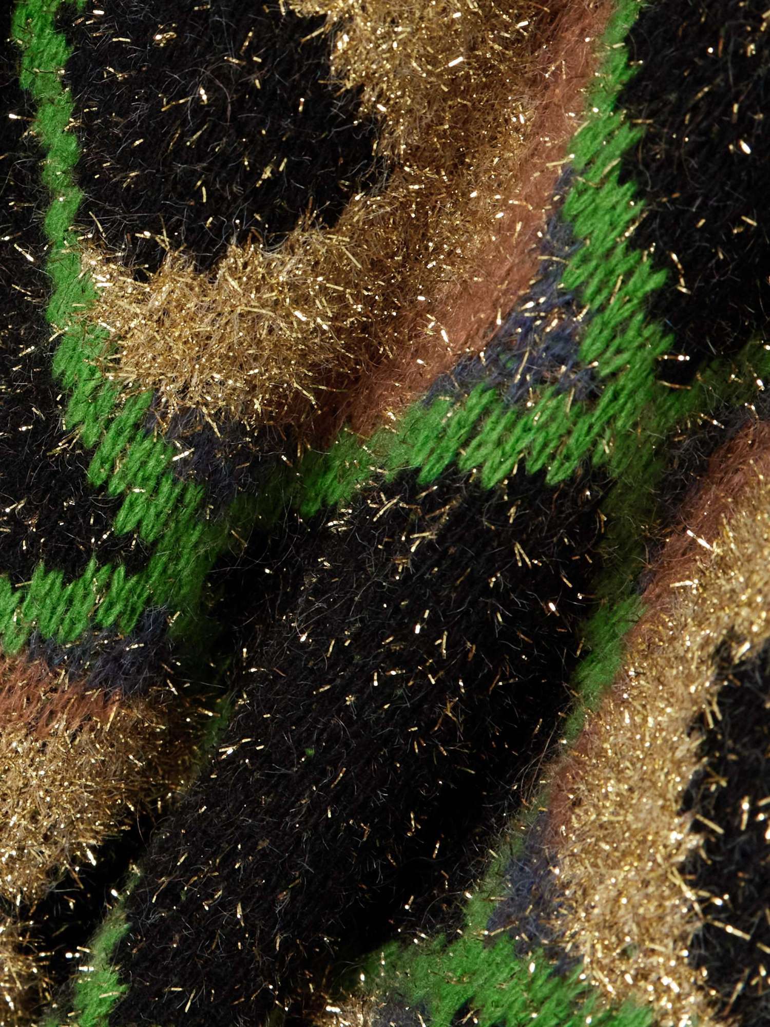 La Doublej Geometric-pattern Coat In Black