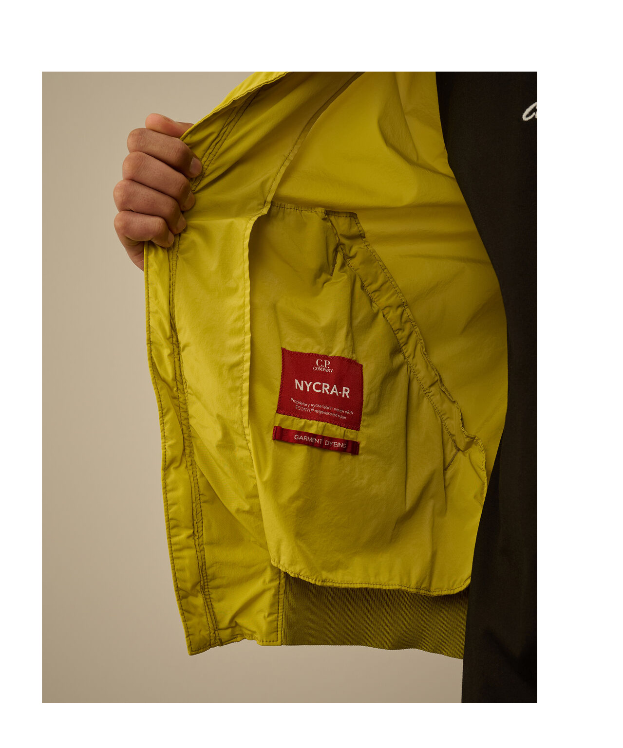 C.p. Company C.p.company Techno Fabric Jacket In Yellow