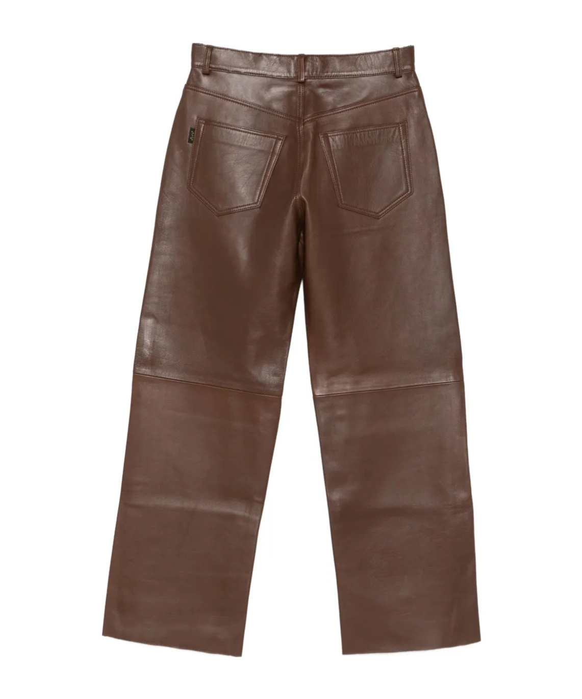 Haikure Belt Loop Casual Pants In Brown