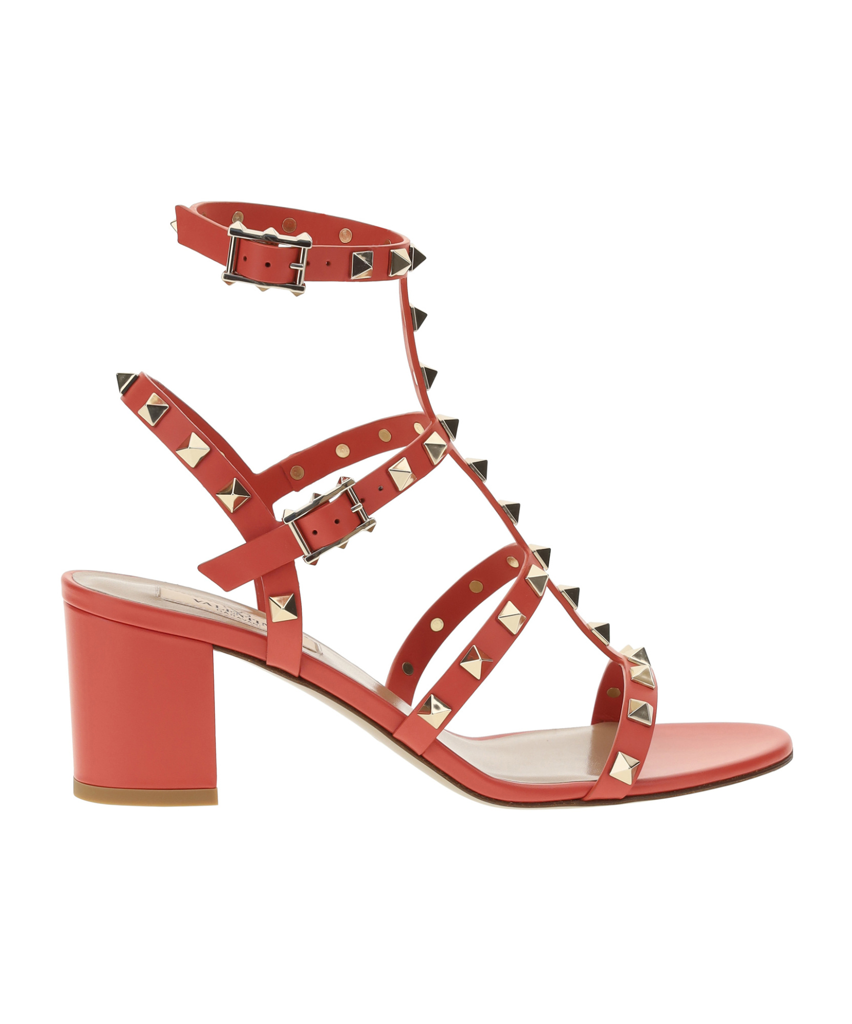 Valentino Rockstud Sandals In Multicolor