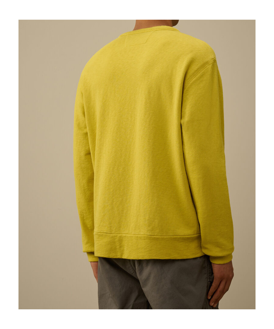 C.p. Company Lens-pocket Sweatshirt In Green