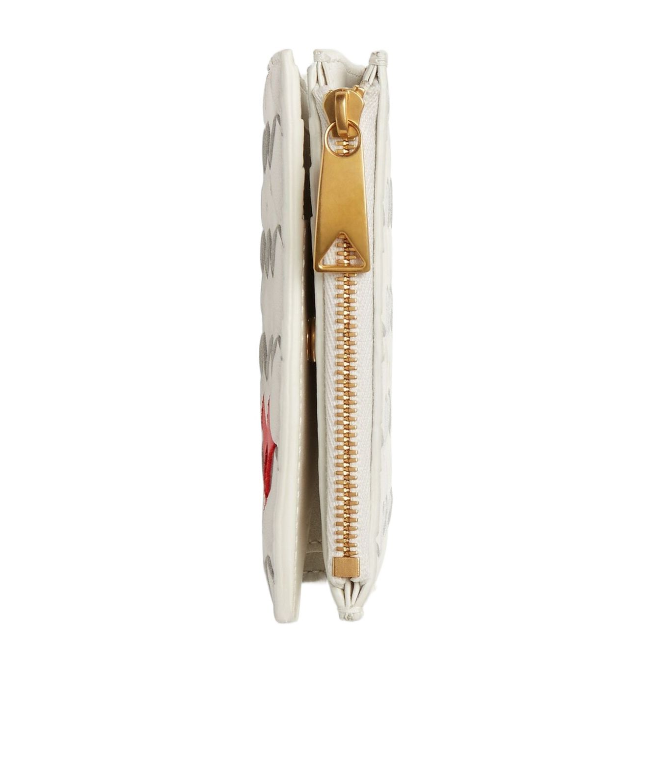 Bottega Veneta Double Fold Zipper Purse In White