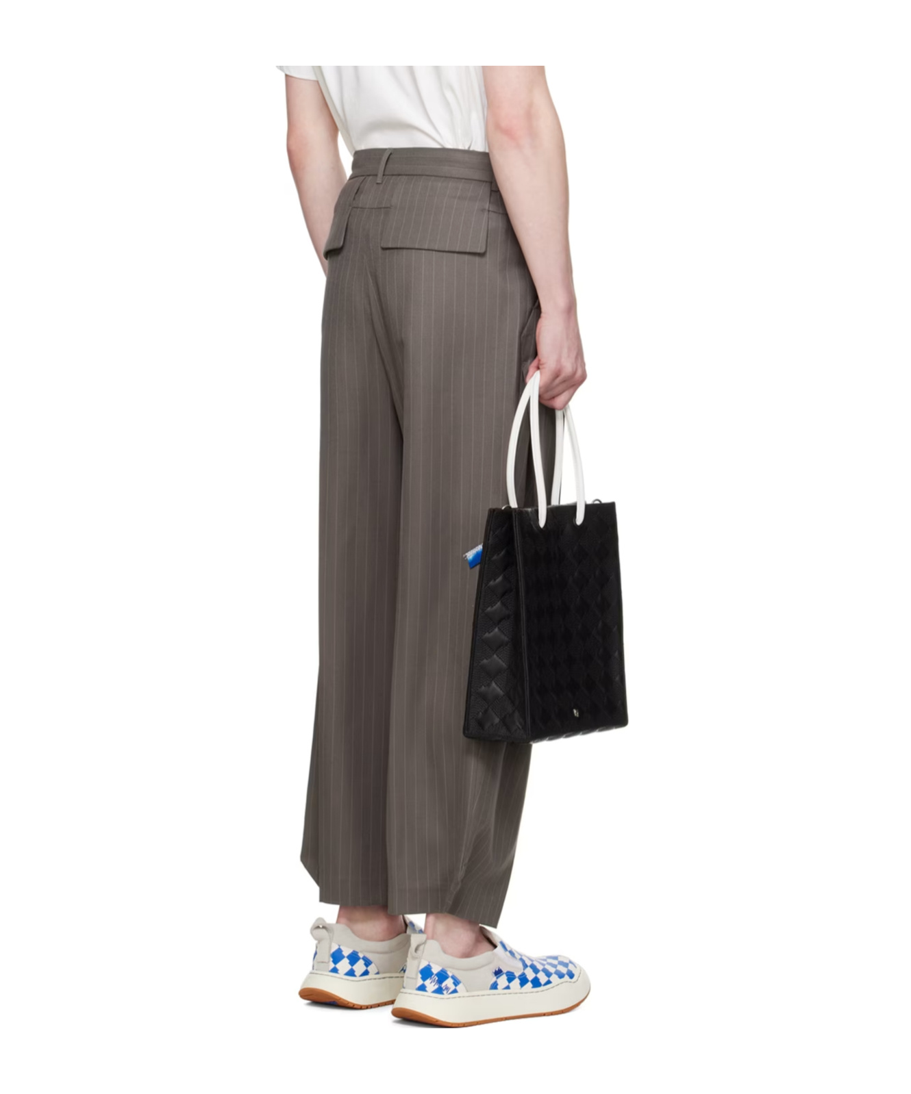 Ader Error Belt Loop Zipper Casual Pants In Multicolor
