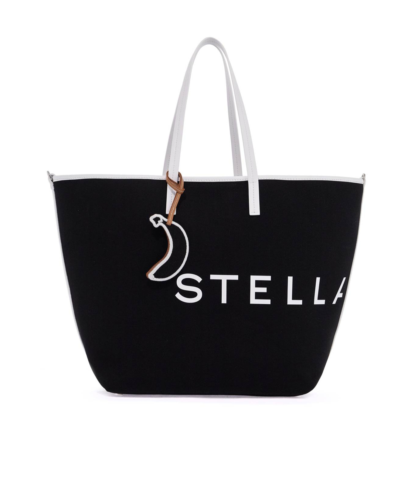 Stella Mccartney Canvas Tote Bag In Black