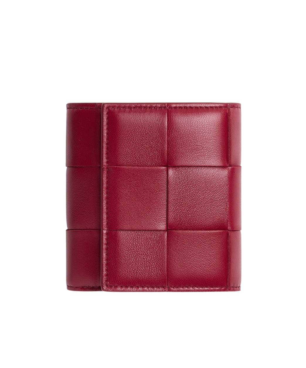 Bottega Veneta Weaving Three-fold Wallet In Red