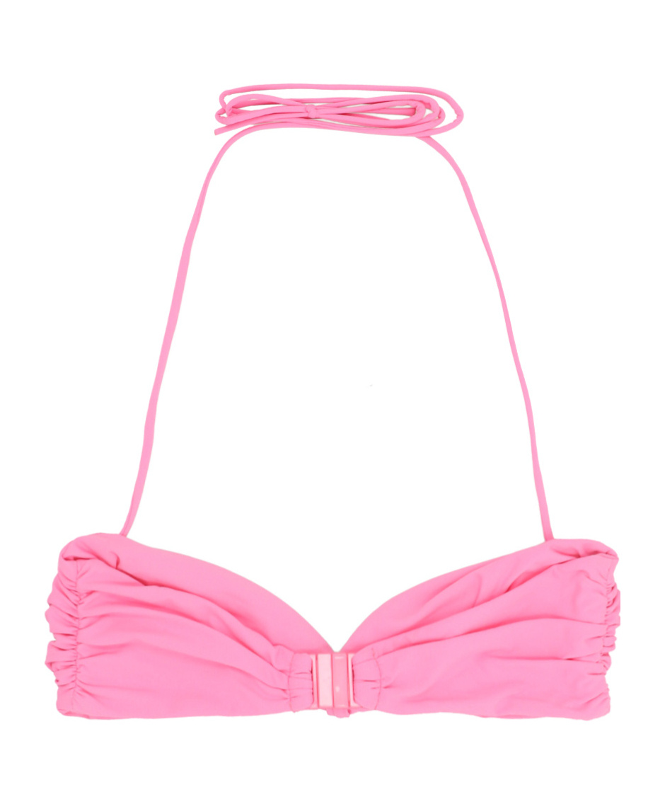 Magda Butrym Knotted Bandeau Top Halter Neck In Pink
