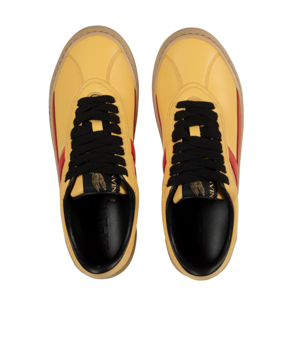 Shop Lanvin X Future Cash Sneakers In Yellow