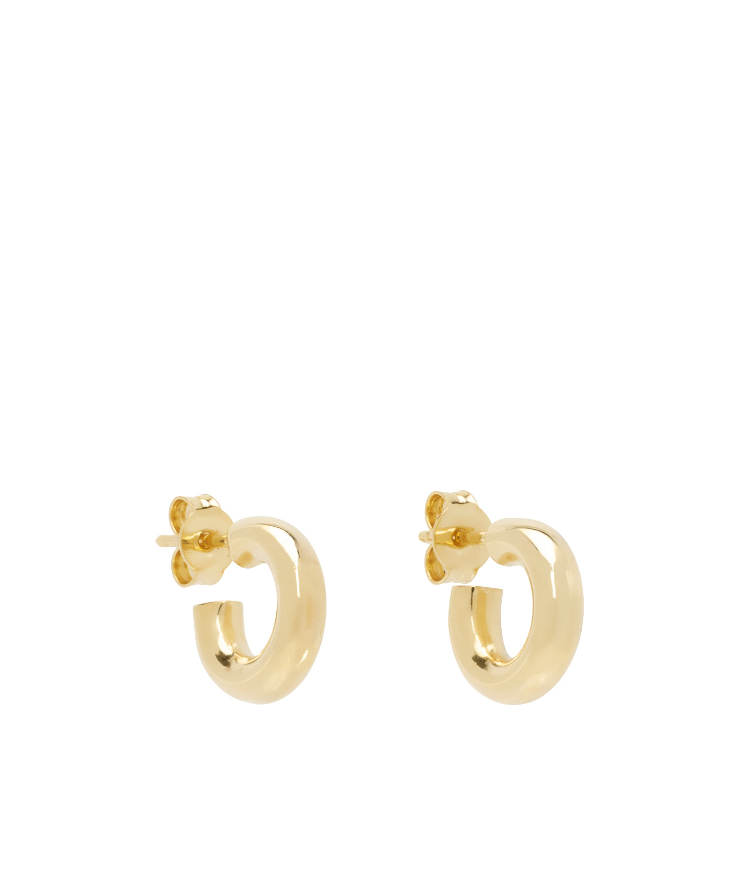 Lemaire Open Loop Earrings In Yellow