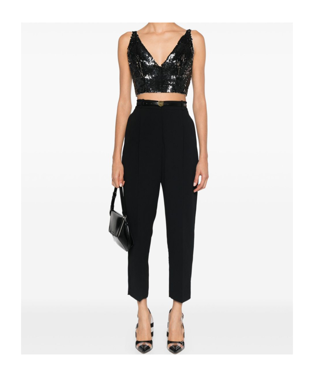 Shop P.a.r.o.s.h Sleeveless Vest In Black