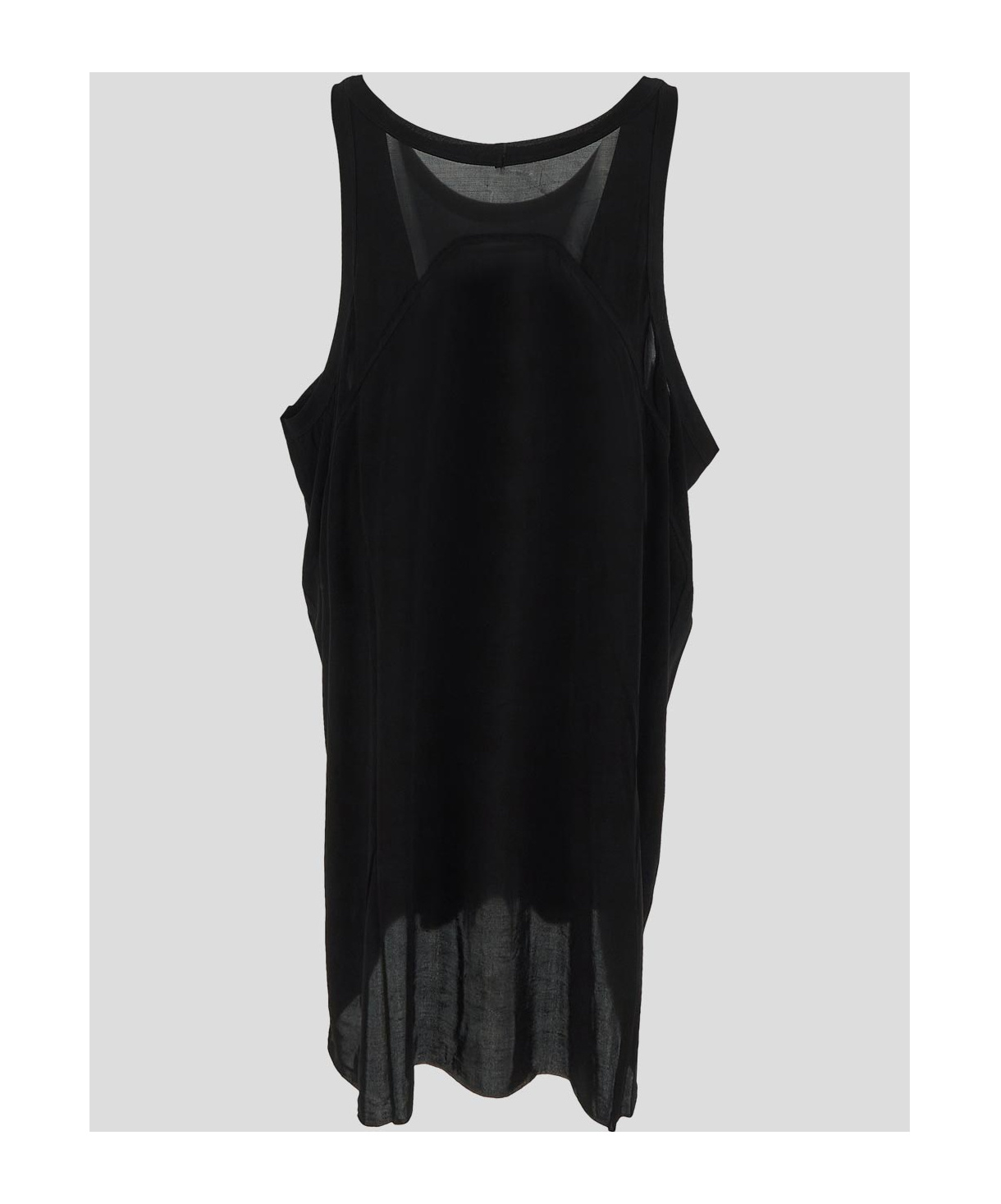 Rick Owens Runaway Cunt Tank Top In Black