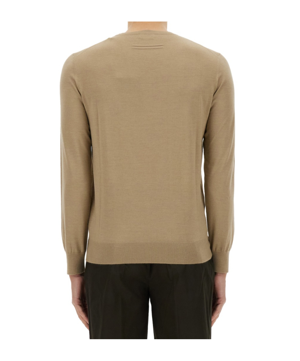 Shop Zegna Fine-knit T-shirt In Nude