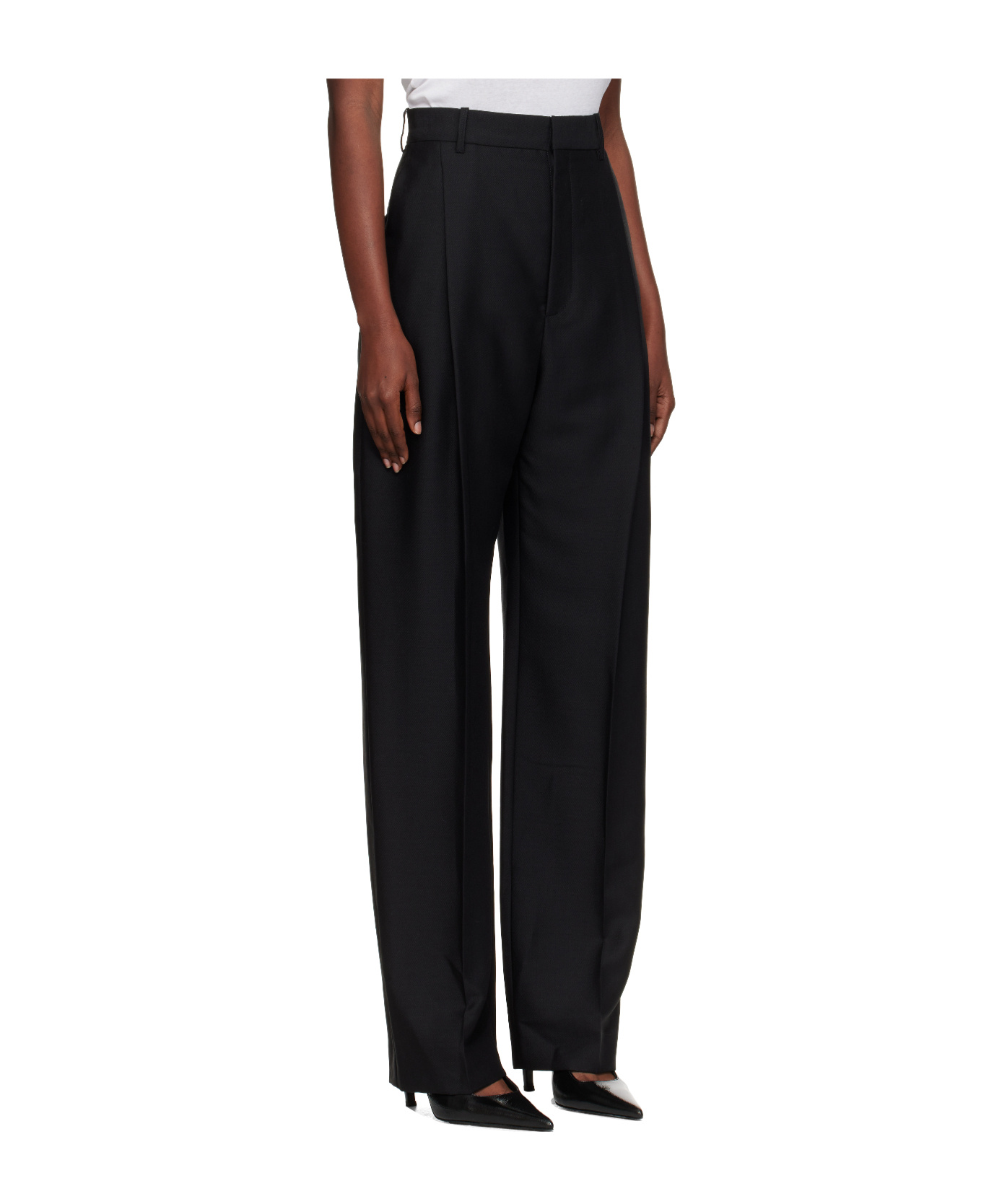Wardrobe.nyc Pleat-detail Trousers In Black