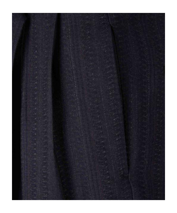 Dries Van Noten High Waist Wide Leg Belted Pleated Jeans In Blue