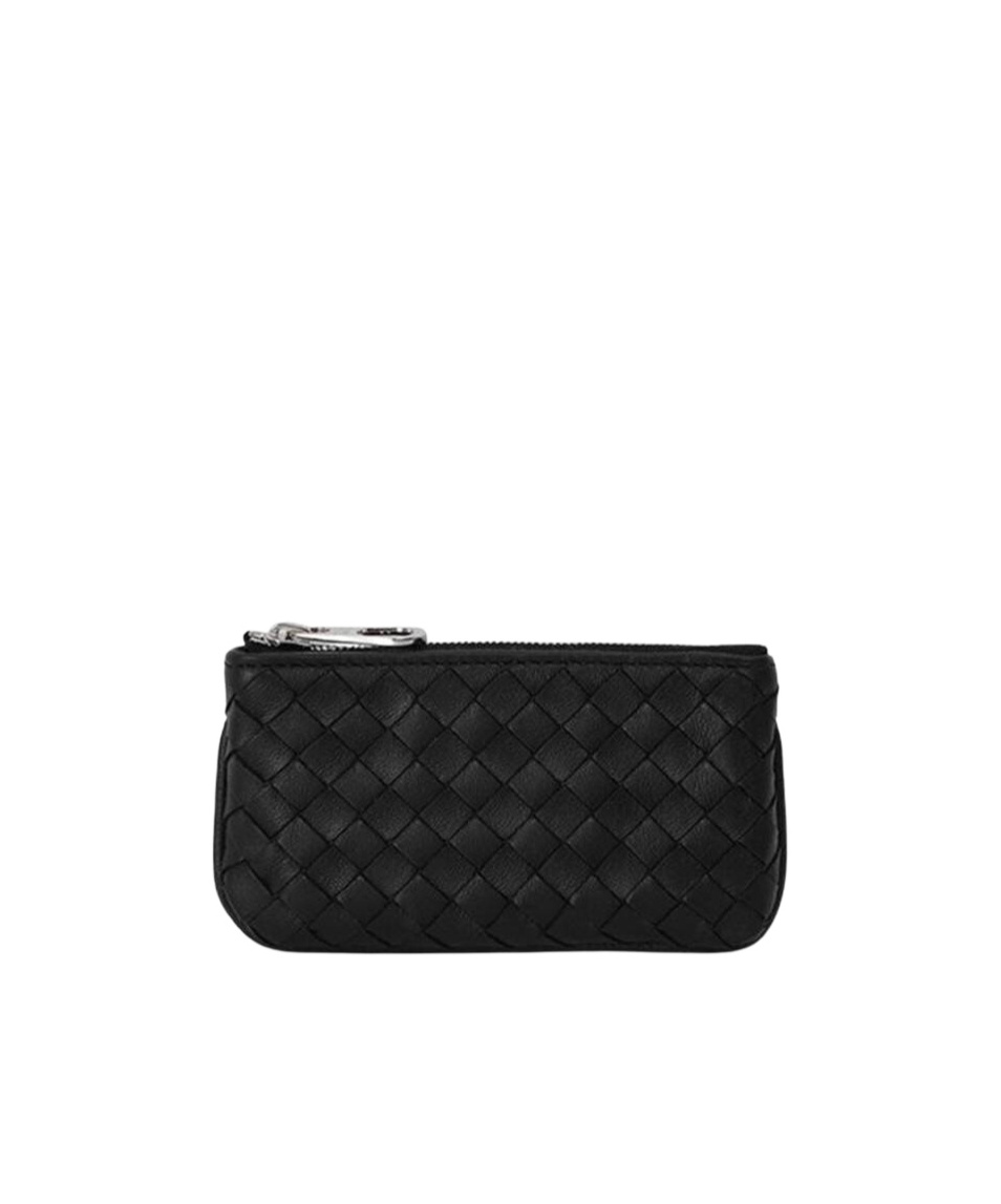 Bottega Veneta Logo Wallet In Black