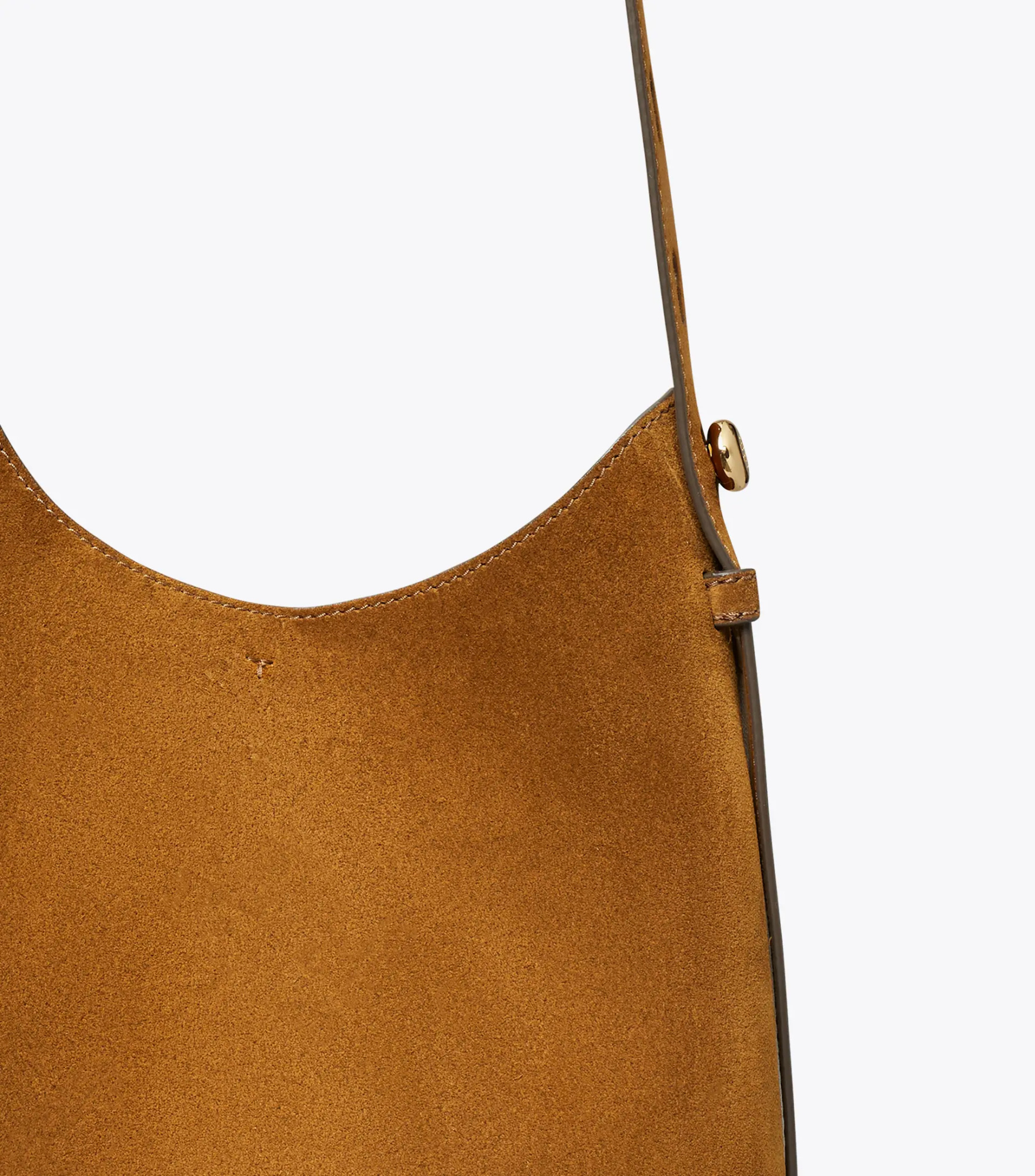Tory Burch Small Romy Suede Tote Bag In Brown