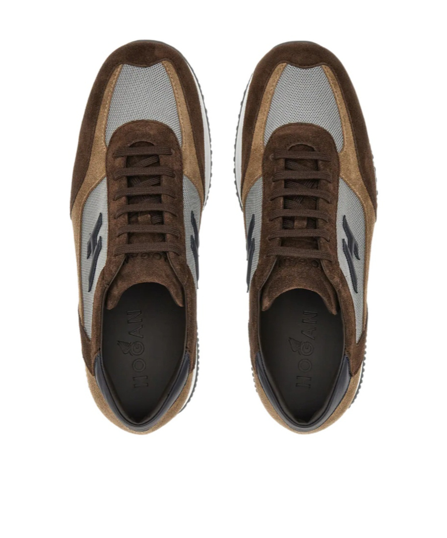 Hogan Interactive Sneakers In Brown