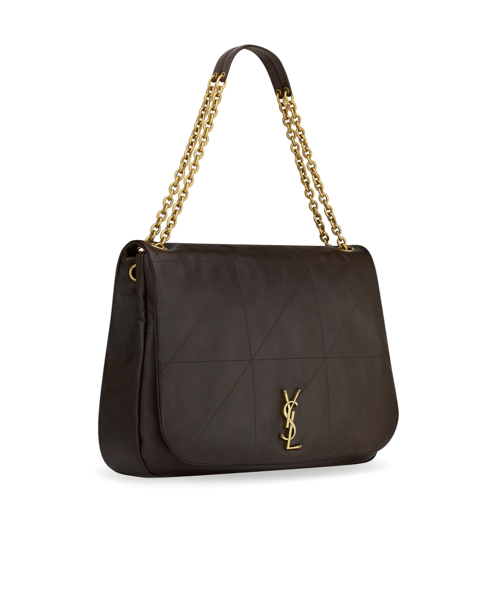 Saint Laurent Large Flap Shoulder Bag In Black