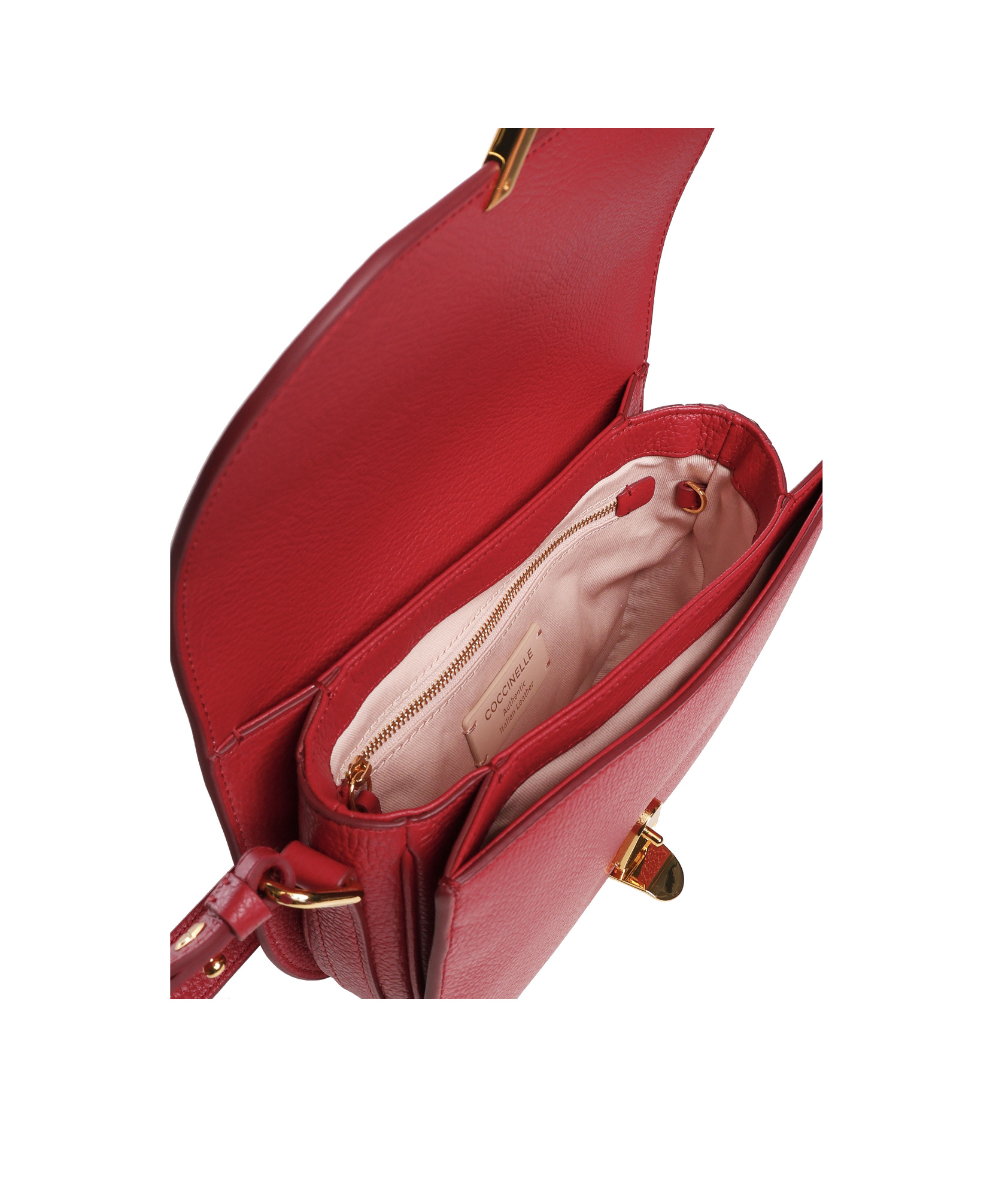 Coccinelle Small Dew Cross Body Bag In Red
