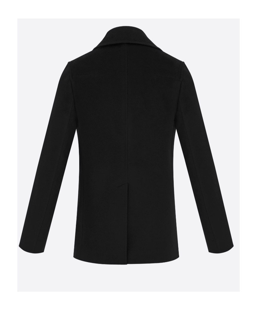 Dior Double-breasted Cashmere Coat In Black
