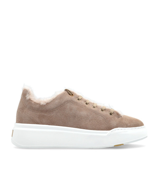 Max Mara Round-toe Low-top Casual Shoes In Brown