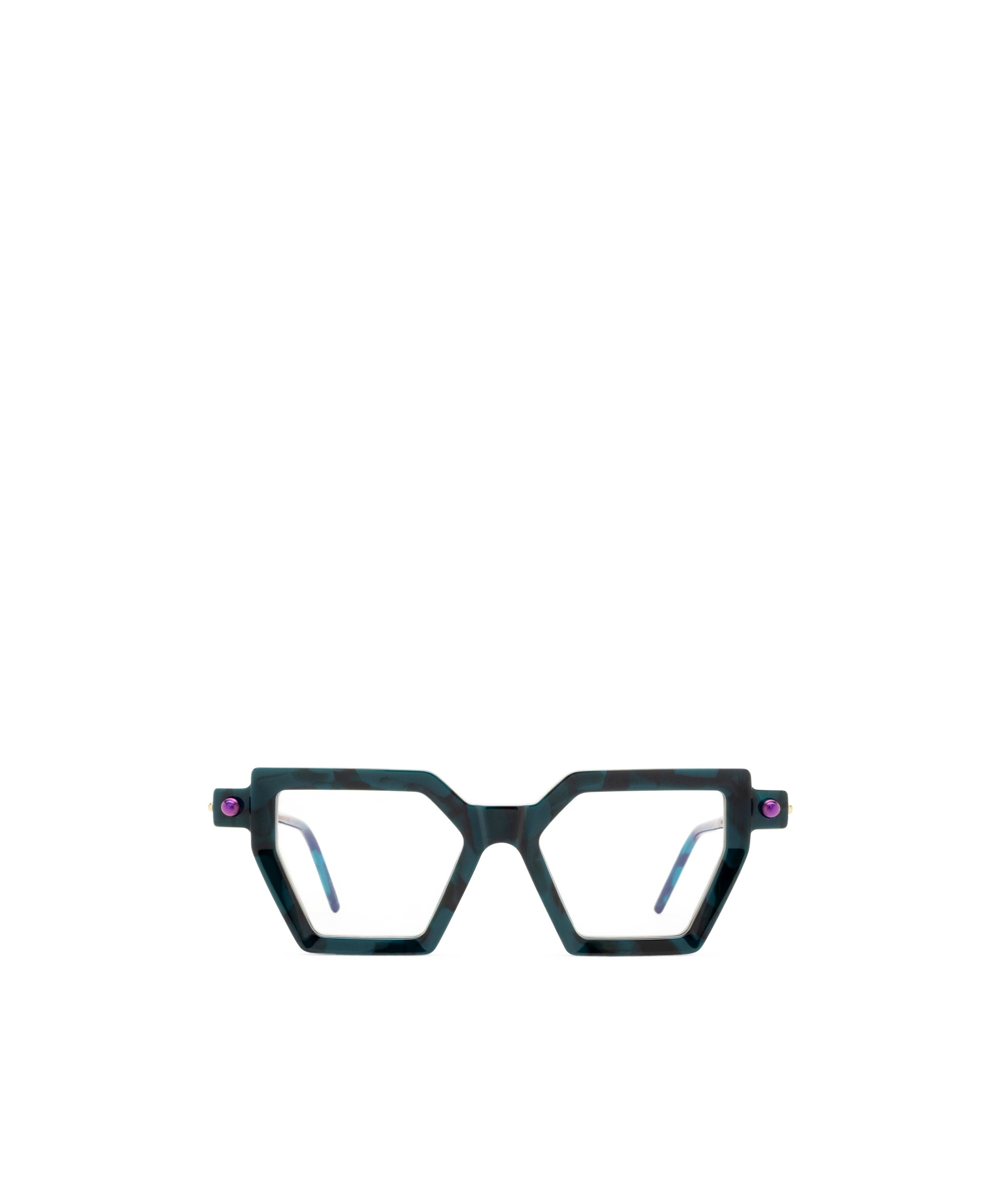 Kuboraum P26 Geometric-frame Glasses In Black
