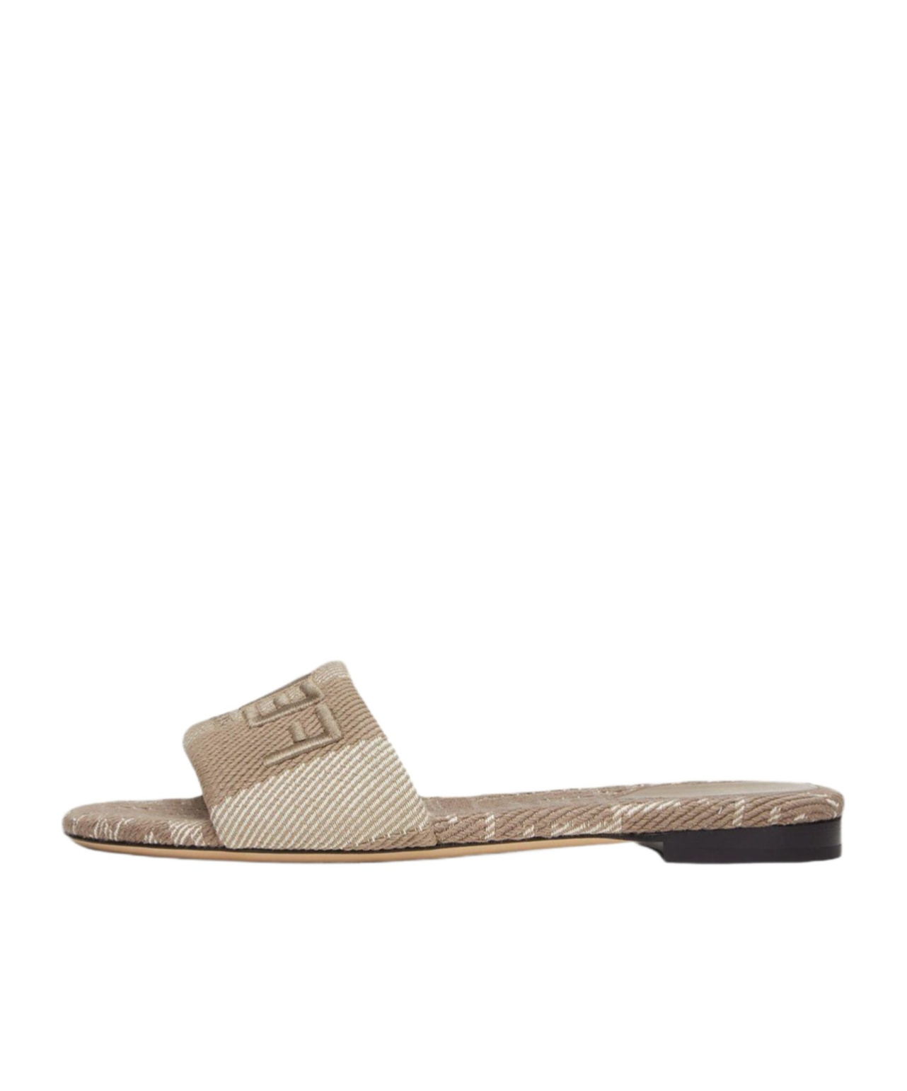 Shop Fendi Sunshine Denim-effect Jacquard Slides